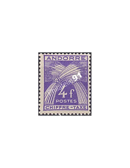 Timbres-Taxe, Taxe n° 28, Collection timbre Andorre Français