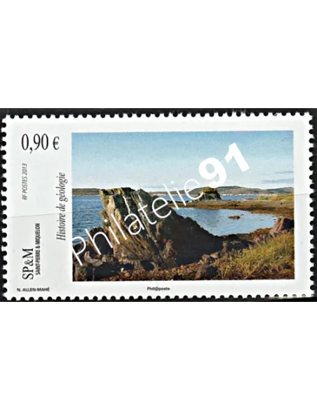Timbre de St-Pierre et Miquelon n° 1059, Géologie, collection Dom-Tom