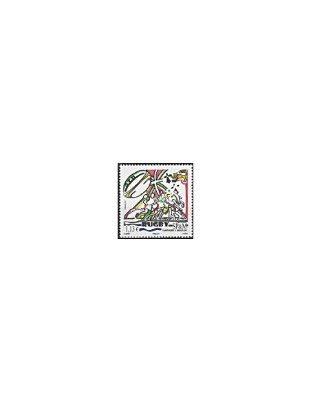 Timbre de Saint-Pierre et Miquelon n° 1068, Rugby, collection Dom-Tom