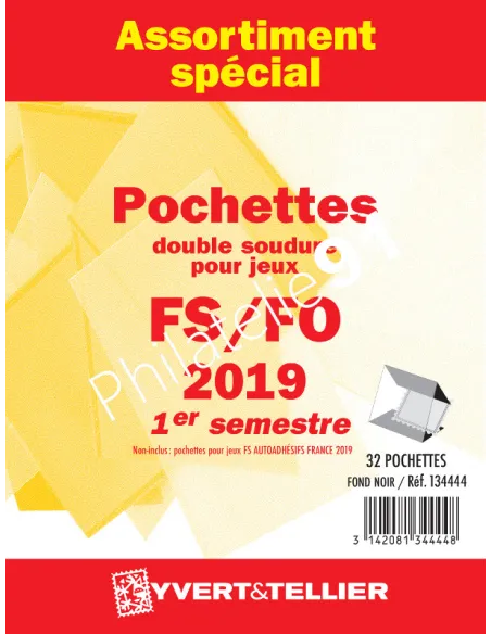 Assortiment de pochettes 1er semestre 2019, matériel philatélie