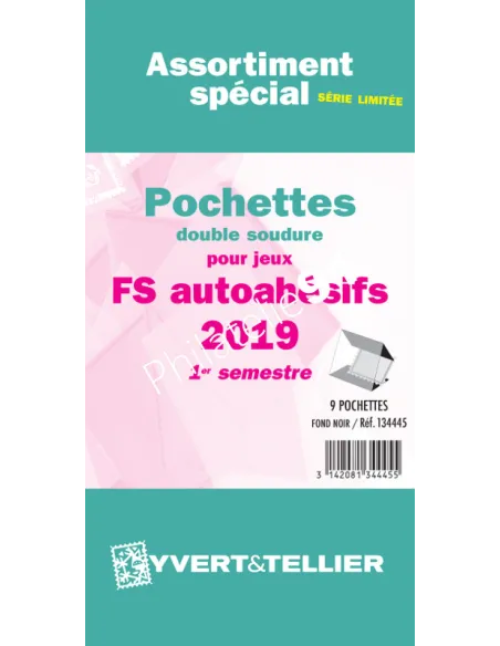 pochettes FRANCE 2019 1er semestre autoadhésifs - matériel philatélique