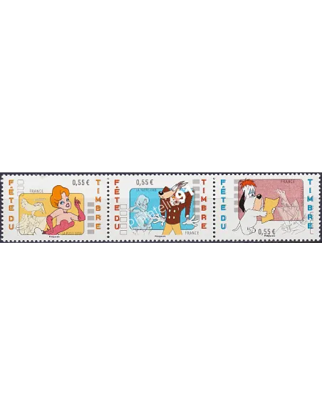 Variété sur n° 4146 à 4148, Collection timbres France