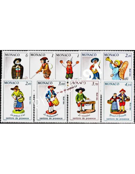 MONACO - n° 1437 à 1445 - Noël - Les santons de Provence