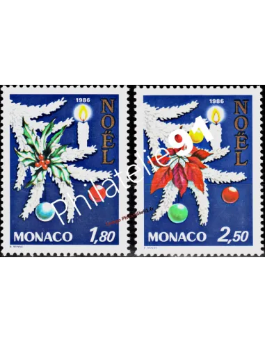 MONACO - n° 1554 à 1555 - Noël
