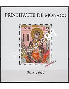 Bloc n° 79 de Monaco - Noël - "La Vierge à l'Enfant" - Timbres Monaco