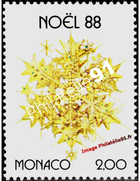 MONACO - n° 1662 - Noël. Etoile de Noël