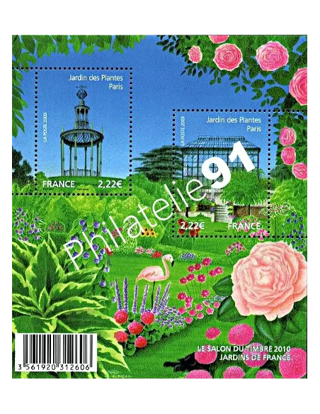 n° 4384 F,Jardins de France 2009, Collection timbres France