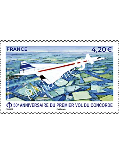 Timbre P.A. 83, 50ème anniversaire du premier vol du Concorde, timbres France
