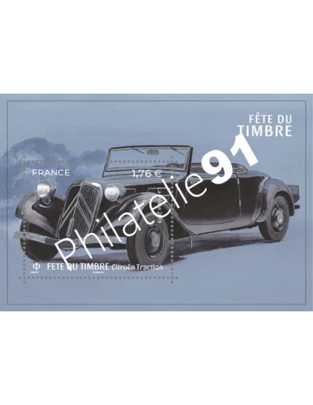 Feuille 5303, Citroën traction, collection timbres France