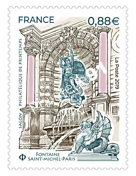 Timbre n° 5304, Fontaine Saint Michel, collection timbres France