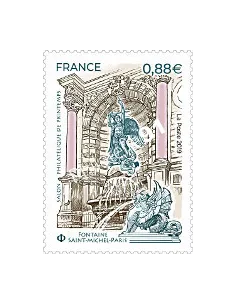 Timbre n° 5304, Fontaine Saint Michel, collection timbres France