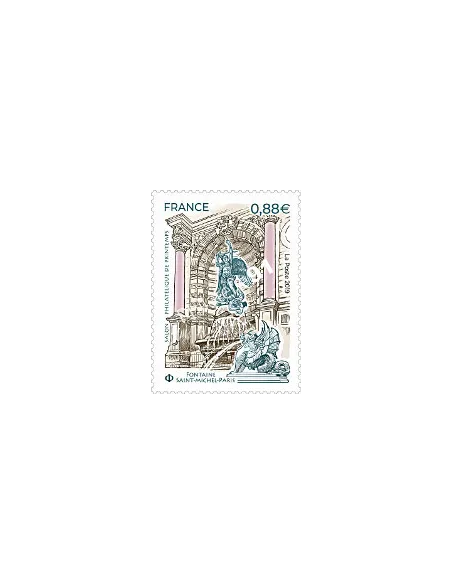 Timbre n° 5304, Fontaine Saint Michel, collection timbres France