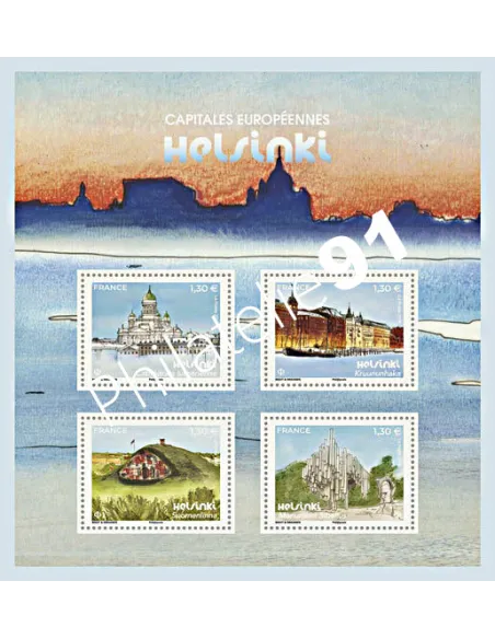 Feuille 5307, Capitales européennes, Helsinki, collection timbres France