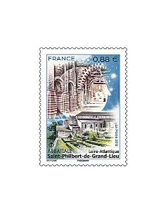 Timbre n° 5334, Abbatiale de Saint-Philbert-de-Grand-Lieu, collection timbres France