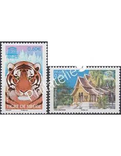 Service n° 134 et 135, collection timbres France