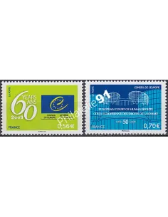 Service n° 142 et 143, collection timbres France