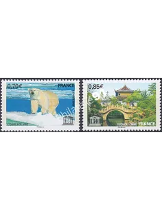 Service n° 144 et 145, collection timbres France