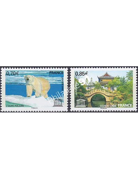 Service n° 144 et 145, collection timbres France