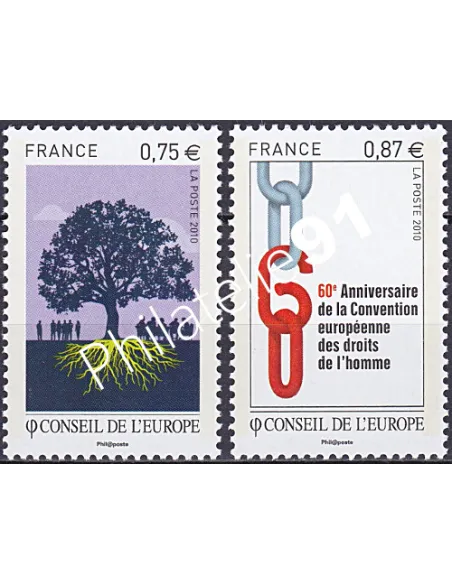 Service n° 146 et 147, collection timbres France