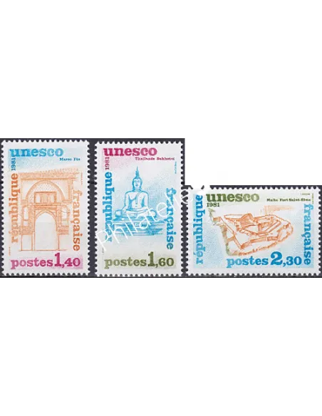 Service n° 68 et 70, collection timbres France