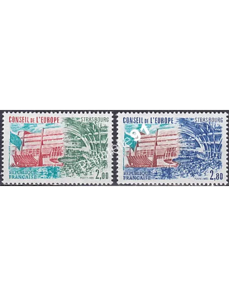 Service n° 77 et 78, collection timbres France