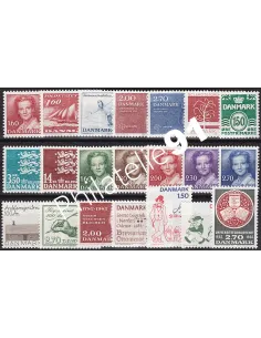DANEMARK, année complète 1982, Collection timbre Europe