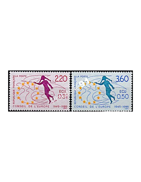 Service n° 100-101, collection timbres France