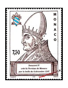 Timbre de MONACO n° 2137 - Pape Innocent IV