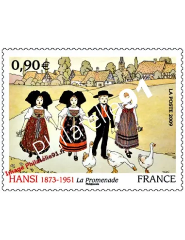 Timbre de France n° 4400 - Hansi (Jean-Jacques Waltz) 1873-1951