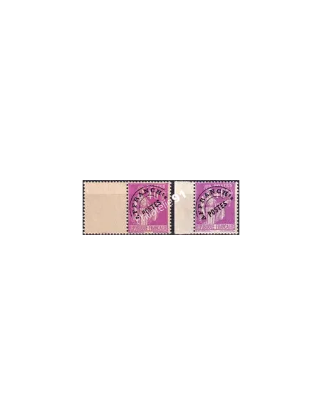 Timbre Préoblitéré n°   70 ** - Type Paix - Lot de 2 timbres avec différents bords (250423-10)