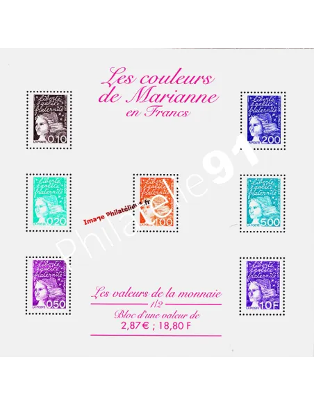 BF   41 - Les couleurs de Marianne en Francs