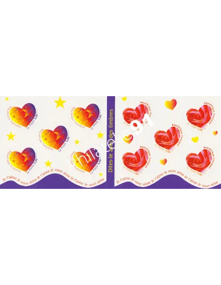 BC n° 25, Carnet adhésif, collection timbres France