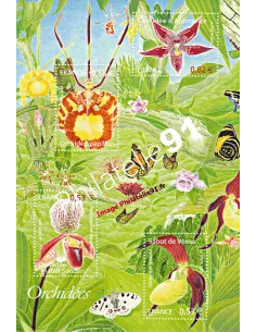 Bloc n° 81, Orchidées, Nature, collection timbres de France