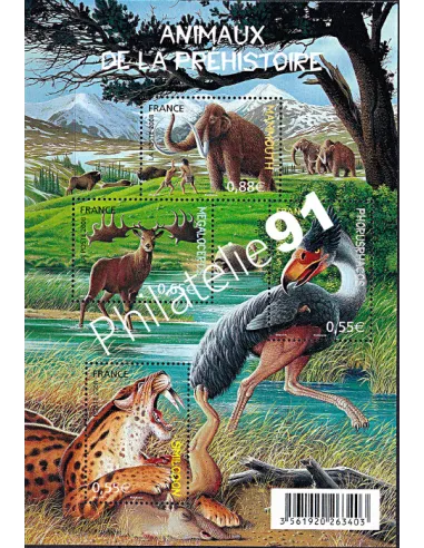 BF 119, Faune préhistorique, collection timbres de France