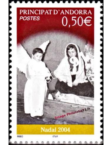 Timbre d'Andorre Français n° 603 - Thématique: Noël