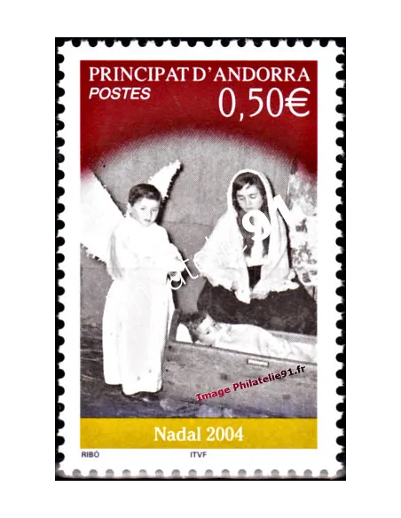 Timbre d'Andorre Français n° 603 - Thématique: Noël