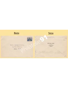 Timbre n° 193 du Japon sur lettre, Collection lettre Europe