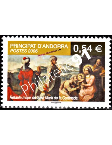 Timbre d'Andorre Français n° 632 - Thématique: Noël