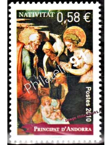 Timbre d'Andorre Français n° 703 - Thématique : Noël