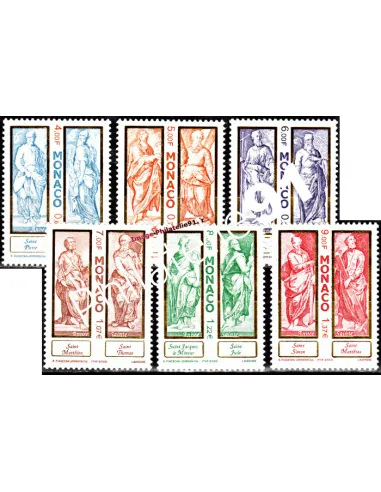 Timbres neufs de Monaco n° 2232 à 2237 - Thématique : Religion