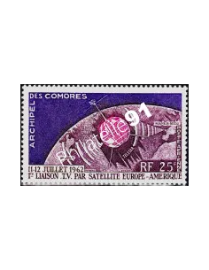 Timbre des COMORES PA n° 7, espace, timbres des colonies