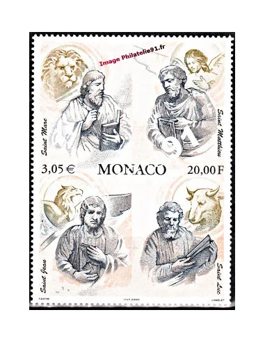 Timbre neufs de Monaco n° 2250 - Thématique : religion