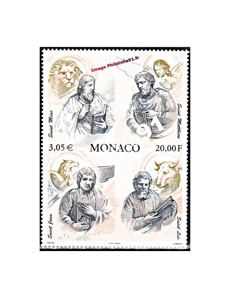 Timbre neufs de Monaco n° 2250 - Thématique : religion