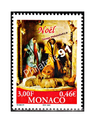 Timbre neuf de Monaco n° 2274 - Thématique : Noël