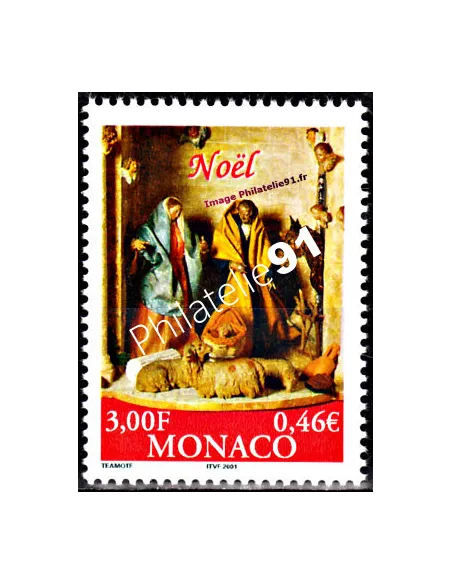 Timbre neuf de Monaco n° 2274 - Thématique : Noël