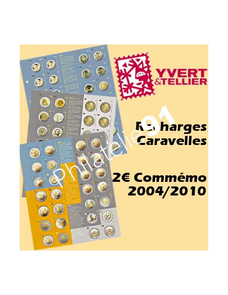 Recharges Caravelle pour 2 € Commémoratifs, matériel numismatique