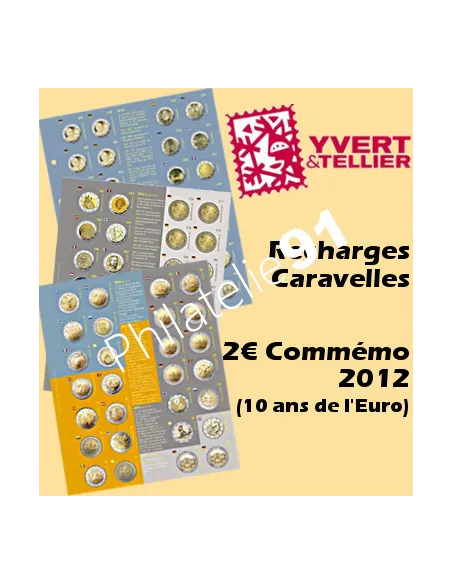 Recharges Caravelle pour 2 € Commémoratifs, matériel numismatique