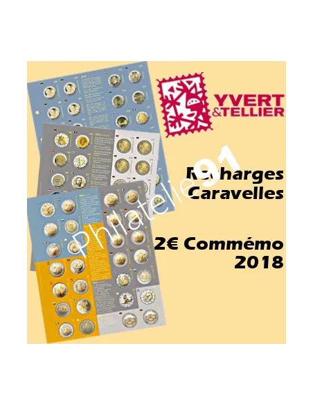 Recharges Caravelle pour 2 € Commémoratifs, matériel numismatique
