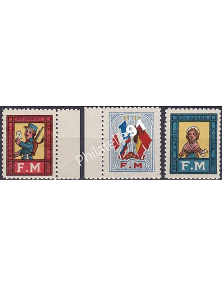 France, Lot de vignette Franchise, collection timbres France