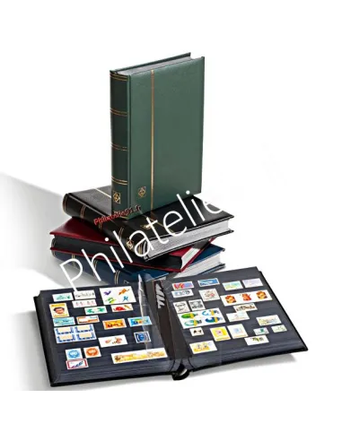 Classeurs PREMIUM, DIN A4, cuir, Leuchtturm, matériel philatélique